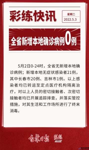 吉林省疫情最新通报情况(吉林省疫情最新消息昨天新增)