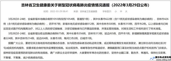 吉林省疫情最新进展情况(吉林省疫情最新数据消息新闻)