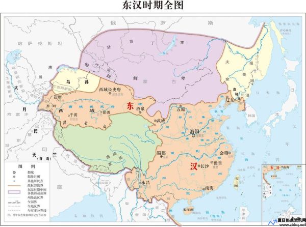 汉朝时期地图详解(汉朝时期地图全图)