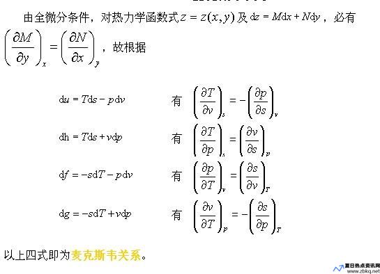 麦克斯韦关系式记忆图(麦克斯韦关系式推导)