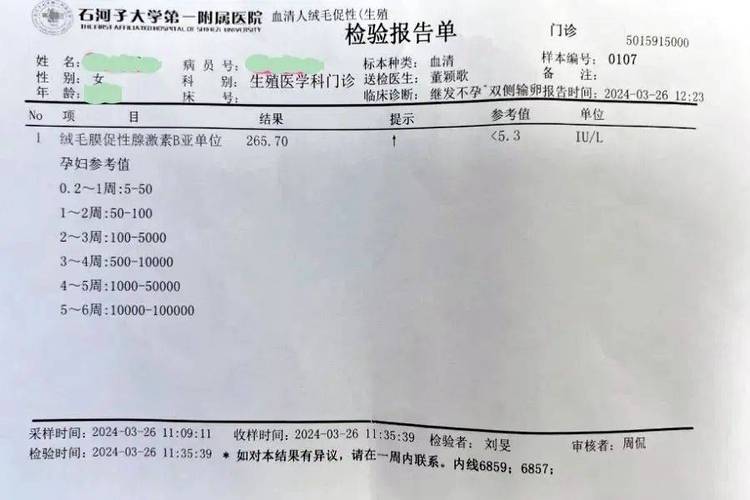 试管婴儿、检查单复印、医疗生殖