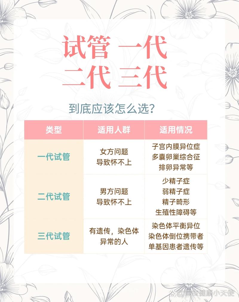 试管婴儿类型