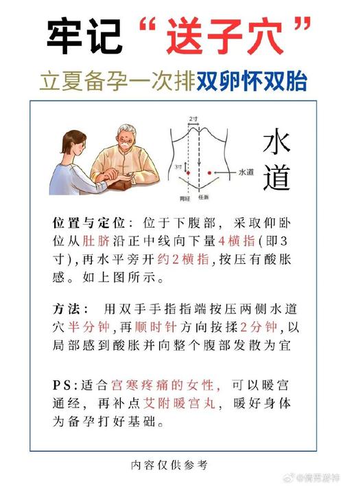 生殖健康
描述: 本文介绍了试管婴儿前按摩疗法可提高受孕几率。阐述了按摩对身体的影响、适合的按摩部位及手法，还提及注意事项，并分享案例，旨在为准备试管婴儿的夫妇提供自然辅助方法。